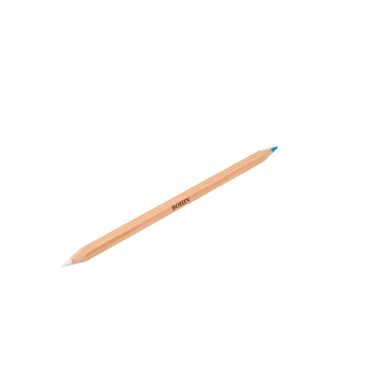 Crayon craie bicolore (Blanc/bleu)