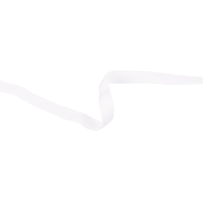 Ruban coton sergé 10 mm blanc 2