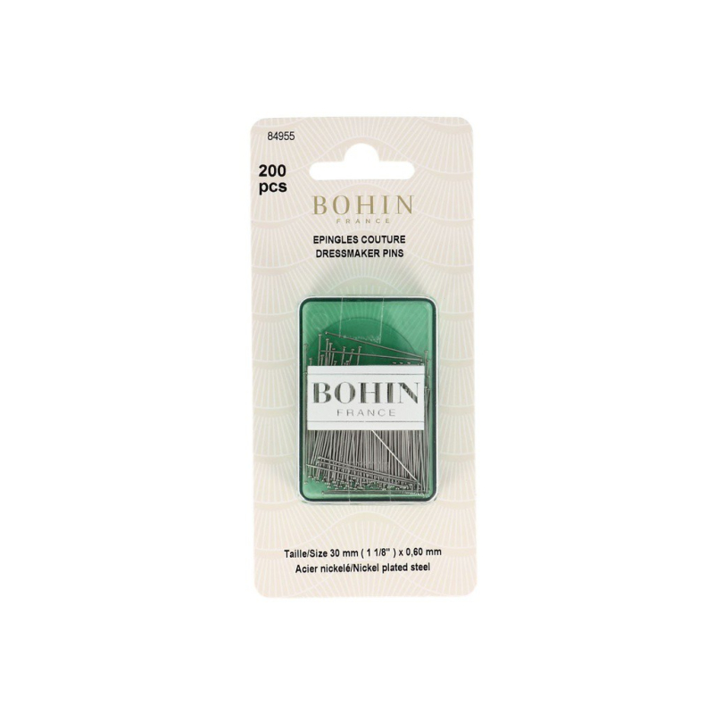 Epingles de couture extra-fines EC4 (N°4, Boîte en plastique 400 pcs)