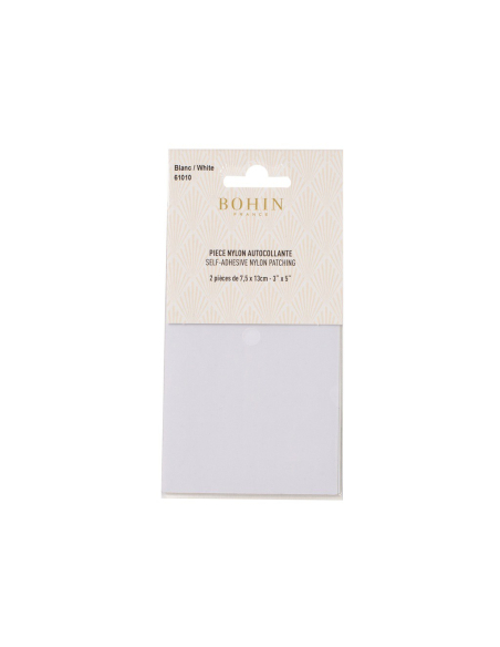 Pièces de réparation autocollantes (8 cm x 13 cm, Blanc)