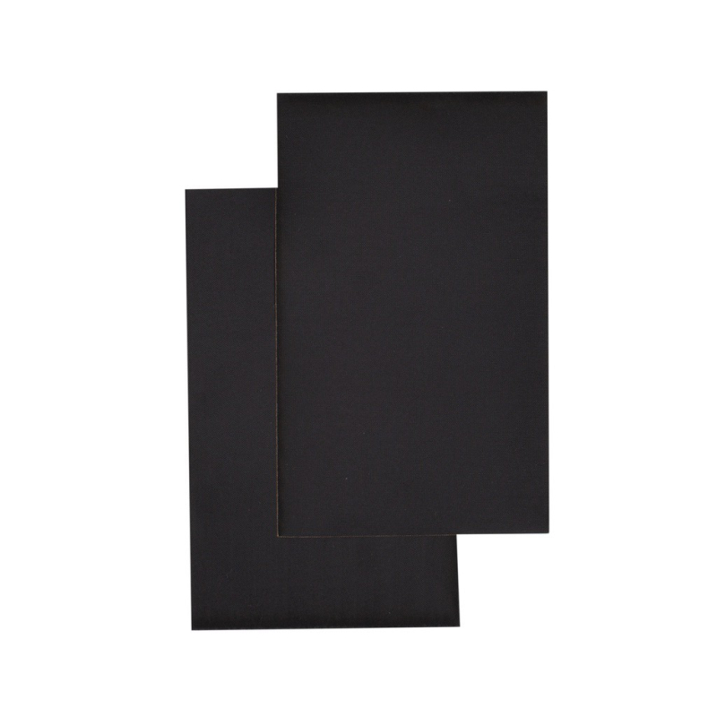 Pièces de réparation autocollantes (8 cm x 13 cm, Noir)