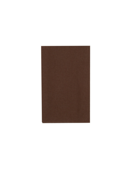 Pièce de réparation thermocollante 100% percale de coton (Marron)