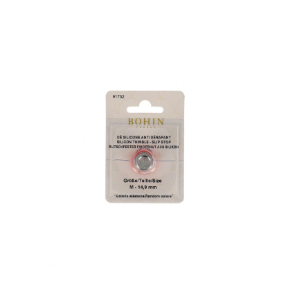 Dés à coudre en silicone embout acier taille M