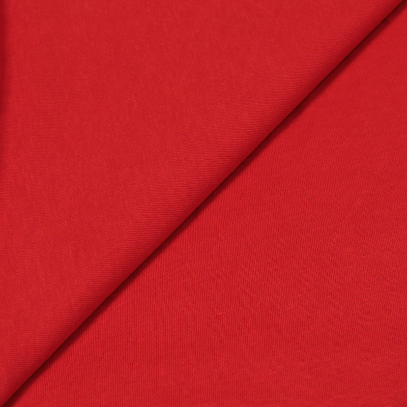 Jersey uni 100% coton - Rouge