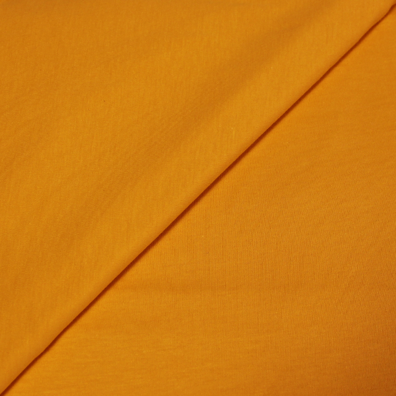 Jersey uni viscose & élasthanne - Moutarde