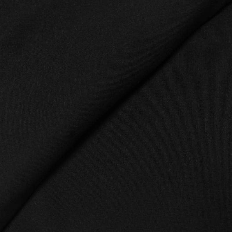 Jersey lourd 100% coton - Noir 