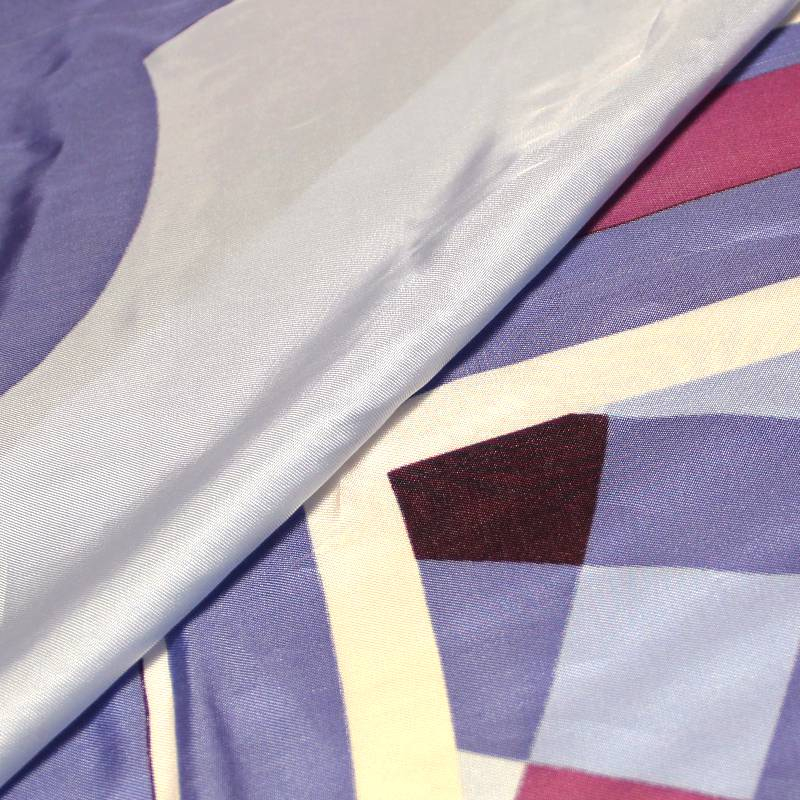 Panneau twill - Géométrique camaïeu bleu & violet 