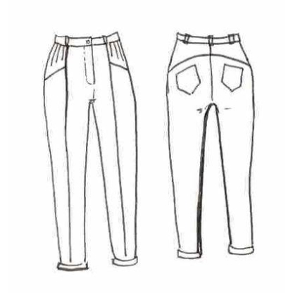 Patron pantalon, jean Hussard / Patron pochette Maison Fauve 2