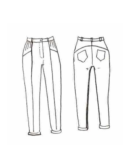 Patron pantalon, jean Hussard / Patron pochette Maison Fauve