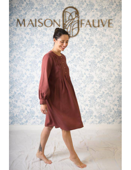 Patron robe chemise Atlas /   Maison Fauve