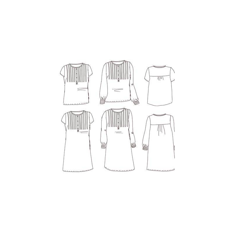 Patron robe chemise Atlas /   Maison Fauve