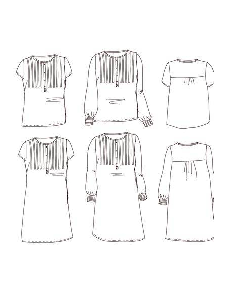 Patron robe chemise Atlas /   Maison Fauve