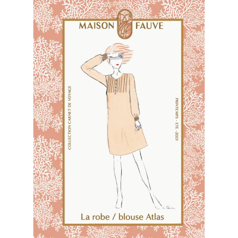 Patron robe chemise Atlas /   Maison Fauve