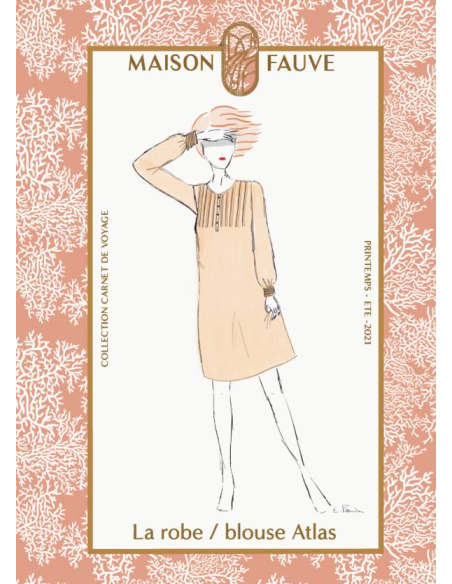 Patron robe chemise Atlas /   Maison Fauve