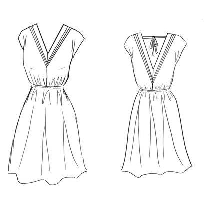 Patron robe, top Byzance /  Maison Fauve 2