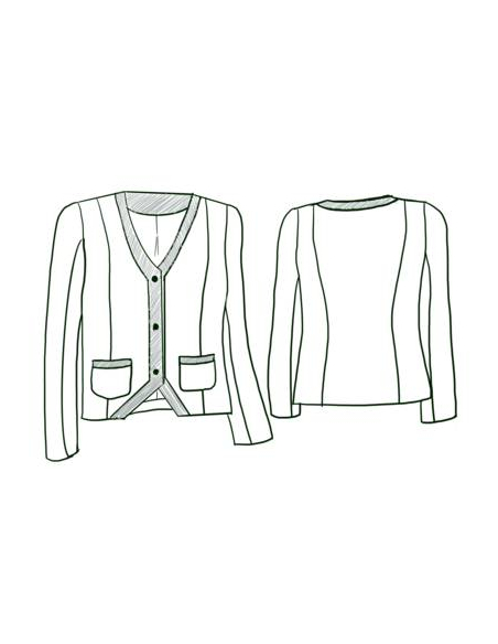 Patron couture veste Ispahan / Maison Fauve