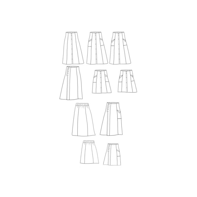 Patron jupe Kim / Maison Fauve