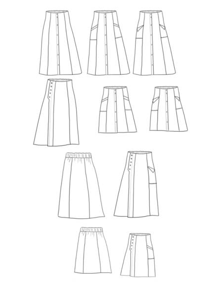 Patron jupe Kim / Maison Fauve