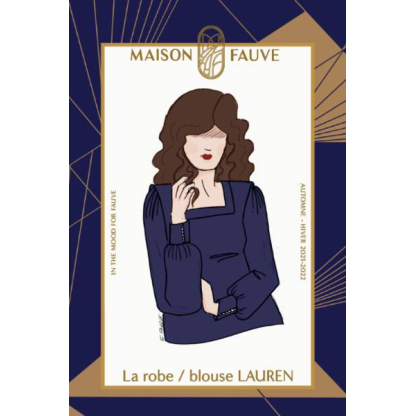 Patron robe, blouse Lauren /  Maison Fauve