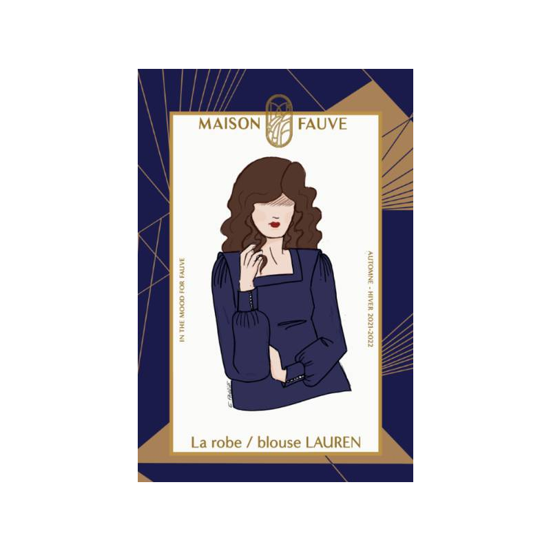 Patron robe, blouse Lauren /  Maison Fauve