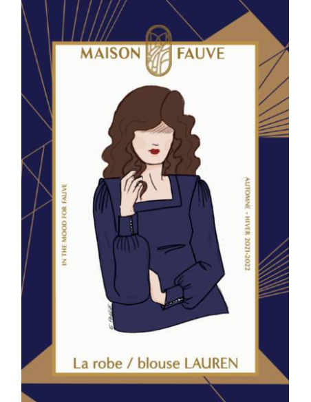 Patron robe, blouse Lauren /  Maison Fauve