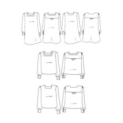 Patron robe, blouse Lauren /  Maison Fauve 2