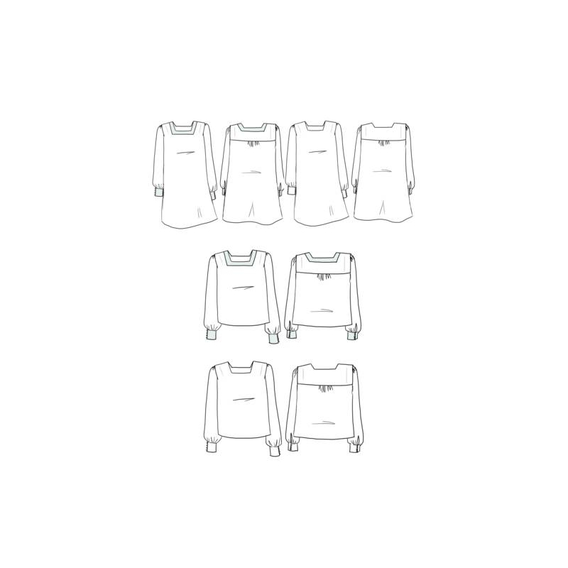 Patron robe, blouse Lauren /  Maison Fauve