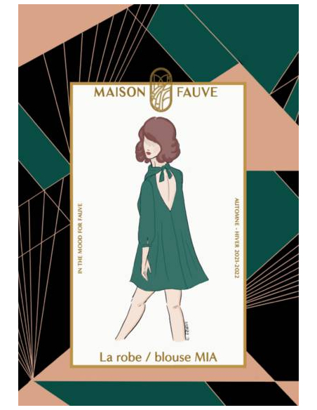 Patron couture robe, blouse Mia /  Maison Fauve