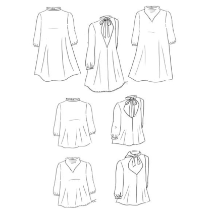 Patron couture robe, blouse Mia /  Maison Fauve 2