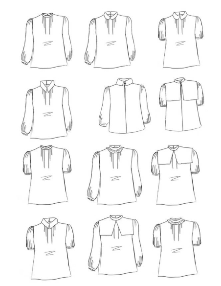 Patron couture blouse Tilda / Maison Fauve