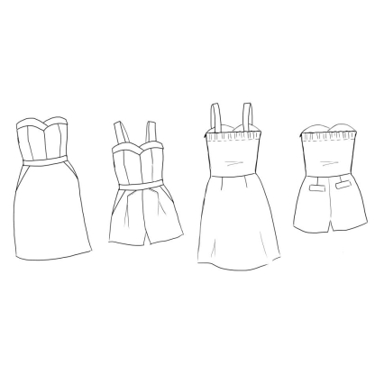 Patron couture combinaison Kika / Maison Fauve 2