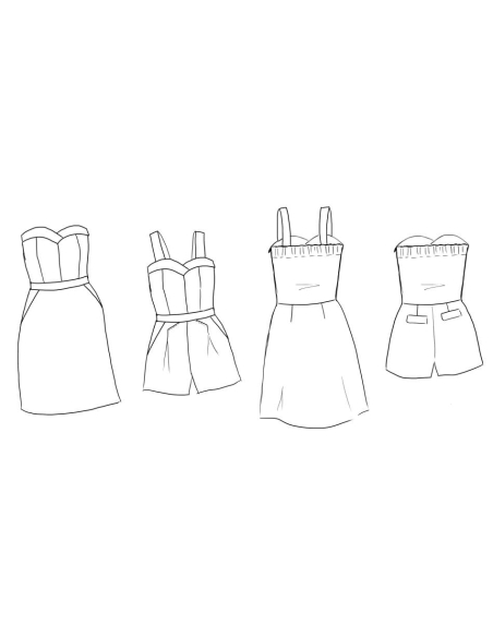 Patron couture combinaison Kika / Maison Fauve