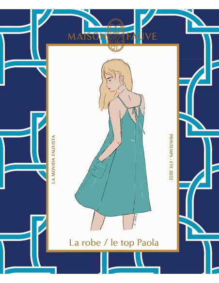 Patron couture robe Paola /  Maison Fauve