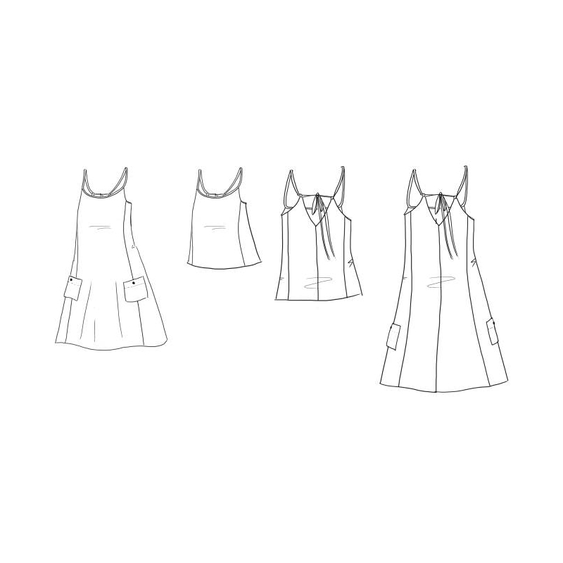 Patron couture robe Paola /  Maison Fauve