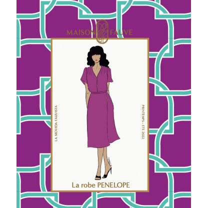 Patron couture robe Pénélope /  Maison Fauve