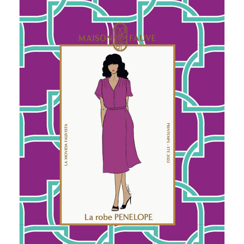 Patron couture robe Pénélope /  Maison Fauve