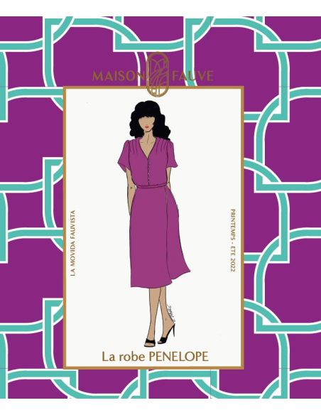 Patron couture robe Pénélope /  Maison Fauve