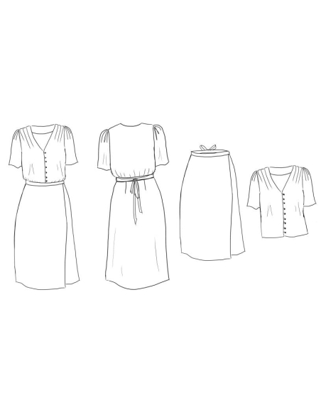 Patron couture robe Pénélope /  Maison Fauve