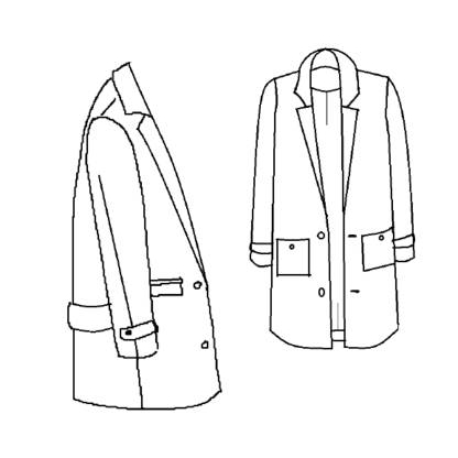 Patron manteau Ray / Maison Fauve 2