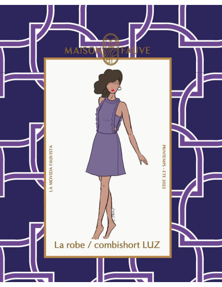 Patron couture robe, combishort Luz / Maison Fauve