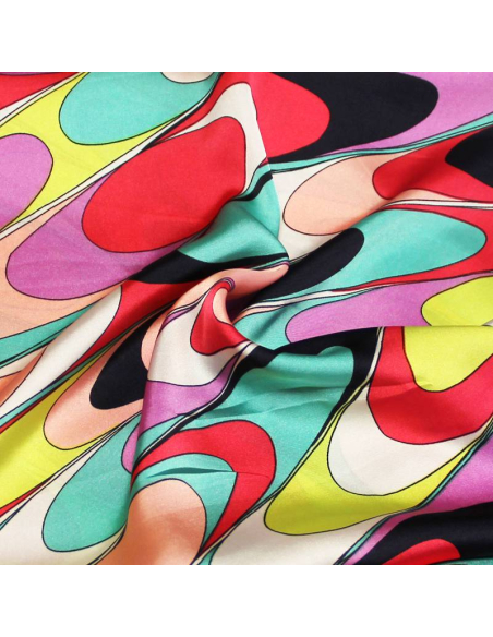Satin de polyester - Adèle multicolore