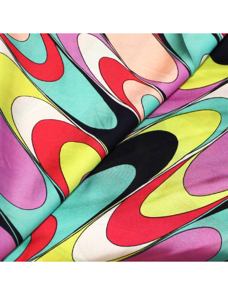 Satin de polyester - Adèle multicolore