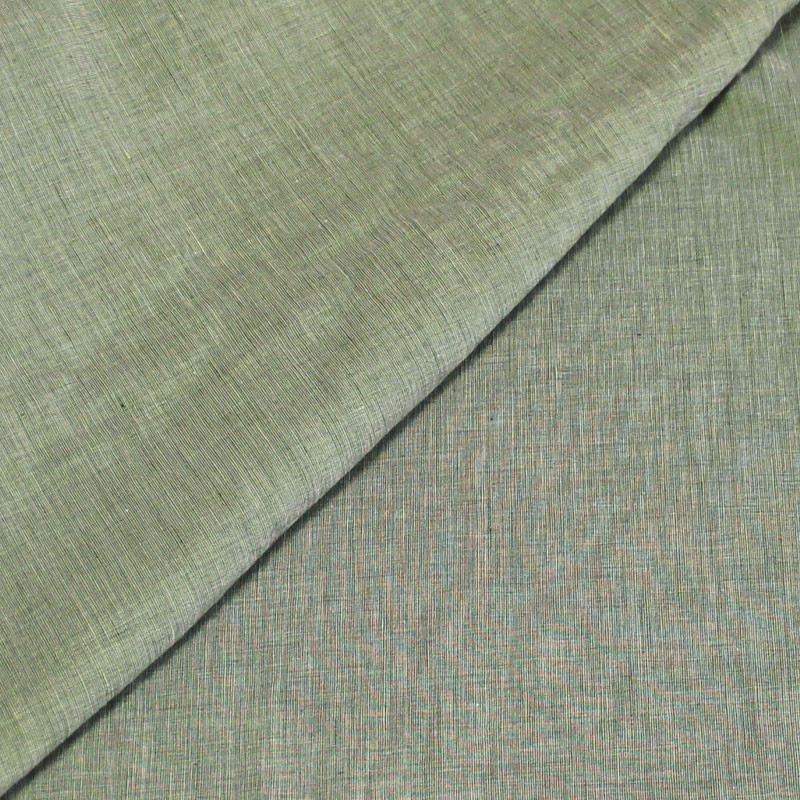 Étoffe de lin & coton - Vert clair