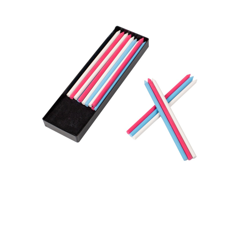 Recharge de 16 mines pour crayon craie (Assortiment de couleurs)