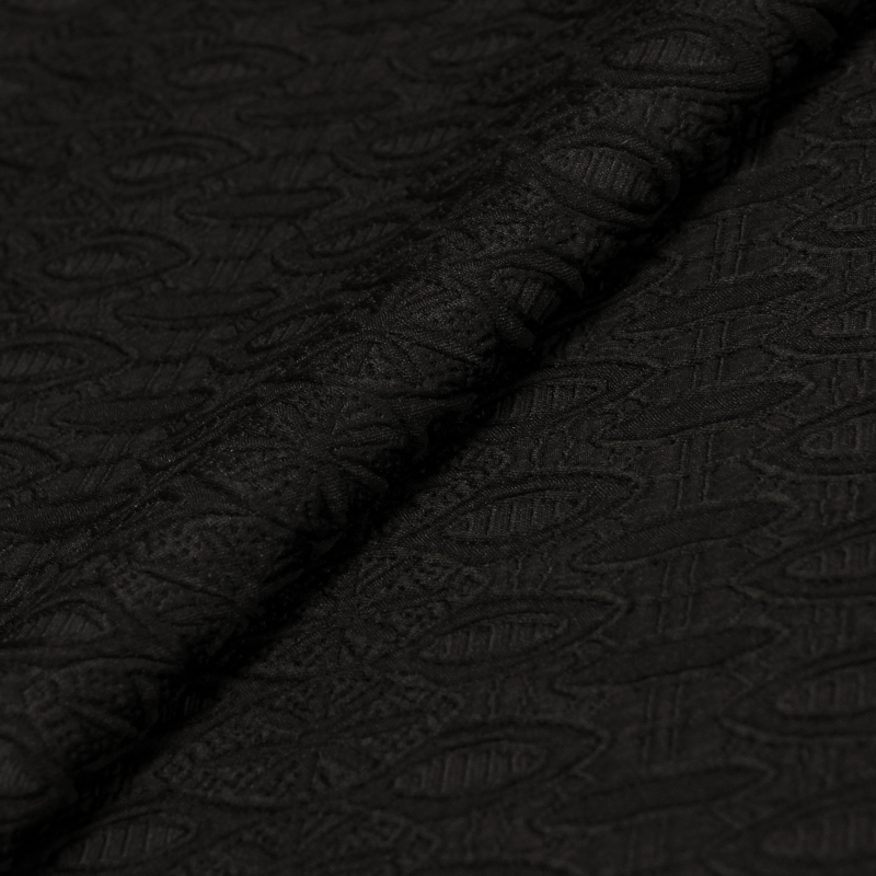Tissu broché jacquard - Aztèque noir