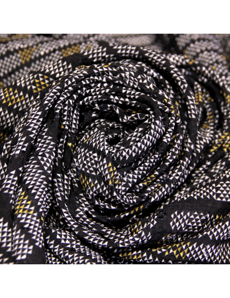 Mousseline jacquard - Grand carreau & triangle