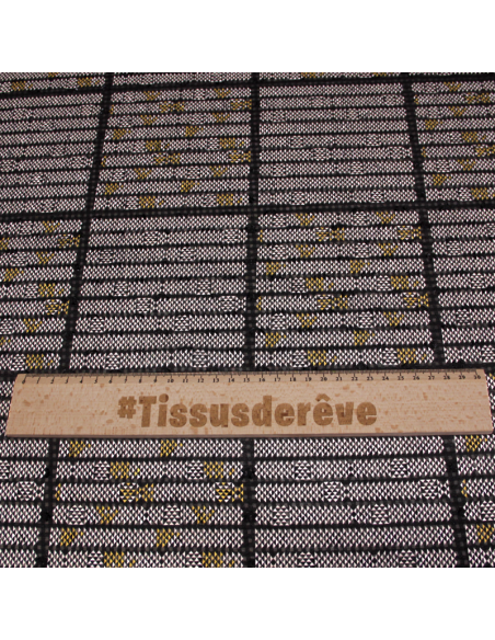 Mousseline jacquard - Grand carreau & triangle