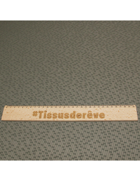 Mousseline piquée - Plumetis fond vert