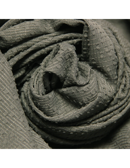 Mousseline piquée - Plumetis fond vert