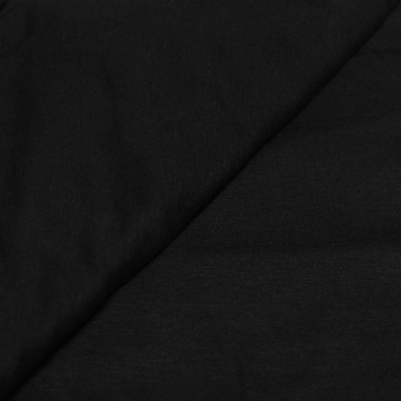 Jersey 100% coton fin - Noir